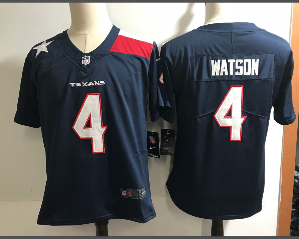 Men's Texans #4 Deshaun Watson Navy Limited Stitched NFL Jersey